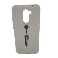 Cover Kickstand Matte With Finger Strap Huawei Y7 2017 Grey